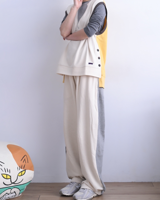 日本品牌 瘋狂拚色繭型休閒褲