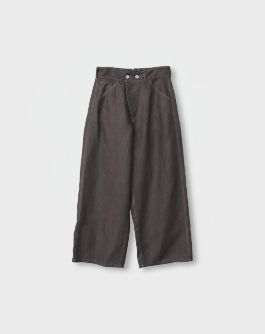 日本奶奶家2號 愛爾蘭麻Herringbone寬褲 3色