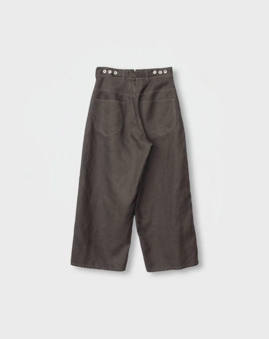 日本奶奶家2號 愛爾蘭麻Herringbone寬褲 3色