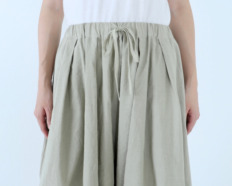日本奶奶家 26SS 祕魯棉麻摺紙寬褲 5色