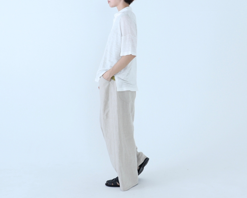 日本奶奶家 愛爾蘭麻軍裝寬褲 5色