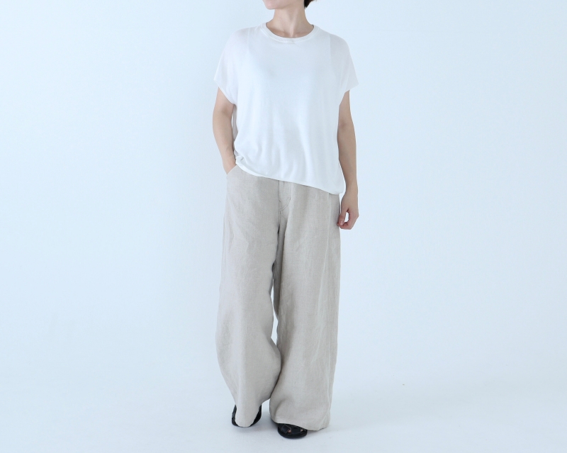 日本奶奶家 愛爾蘭麻軍裝寬褲 5色