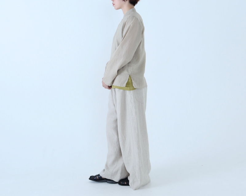 日本奶奶家 愛爾蘭麻軍裝寬褲 5色