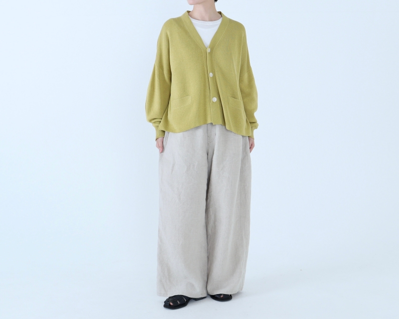 日本奶奶家 愛爾蘭麻軍裝寬褲 5色