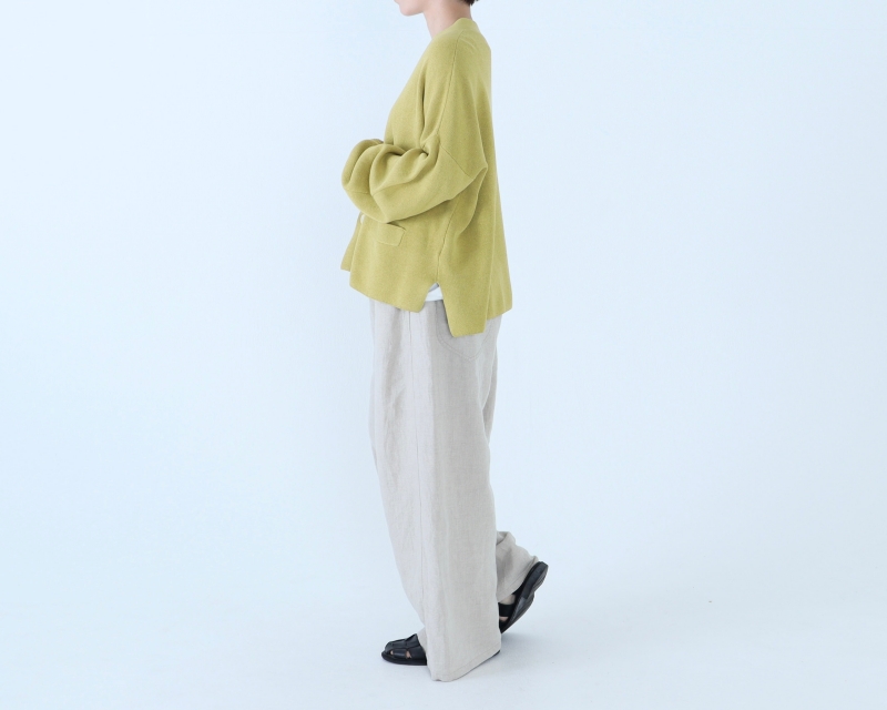 日本奶奶家 愛爾蘭麻軍裝寬褲 5色