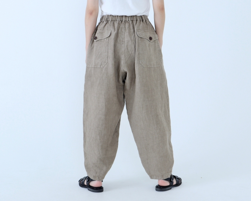 日本奶奶家 26SS 愛爾蘭麻阿拉丁寬褲 5色