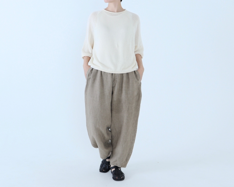 日本奶奶家 26SS 愛爾蘭麻阿拉丁寬褲 5色