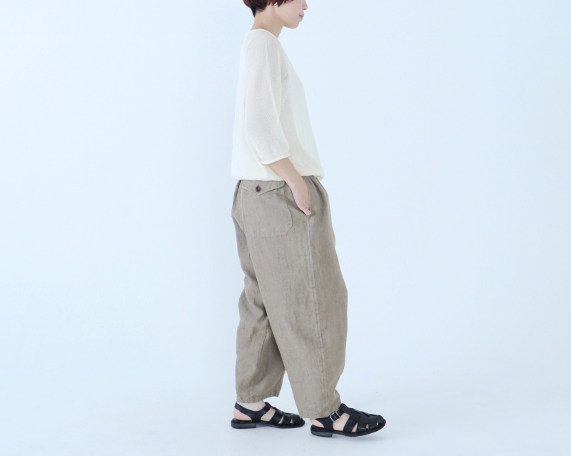 日本奶奶家 26SS 愛爾蘭麻阿拉丁寬褲 5色