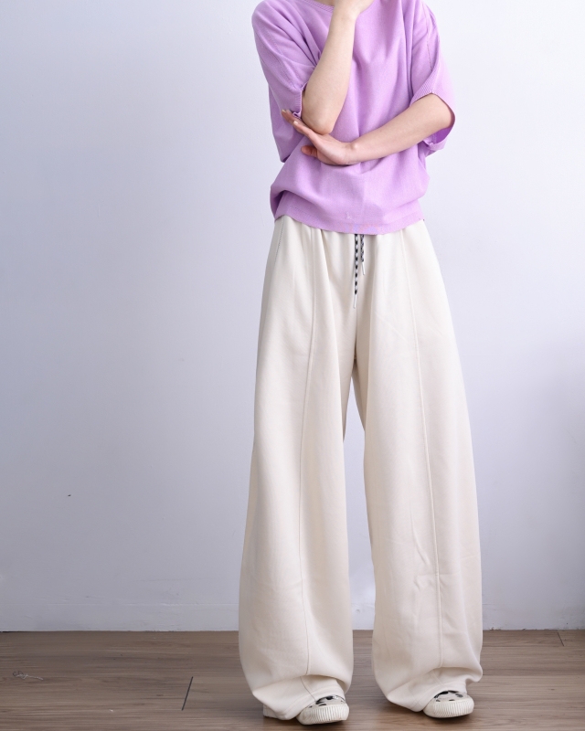 韓 綁帶休閒落地褲 4色 size