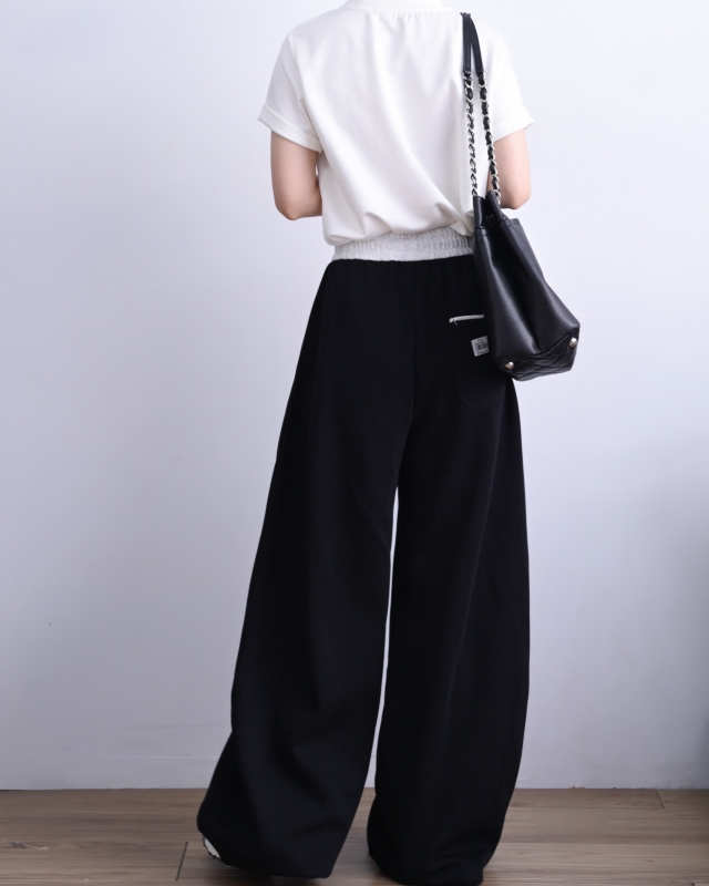 韓 綁帶休閒落地褲 4色 size