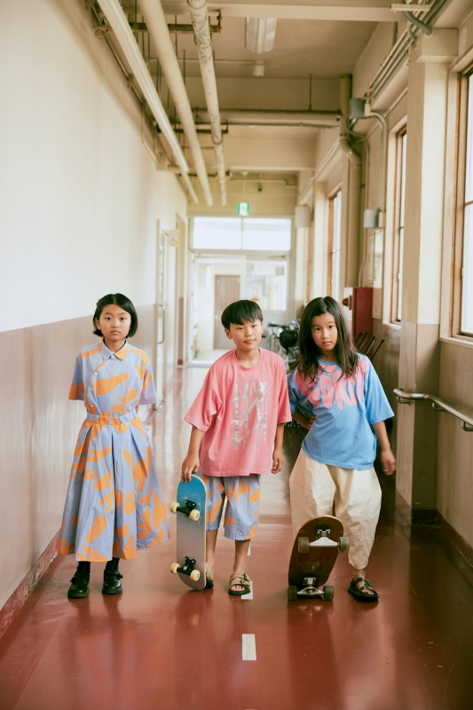 日本伊努伊努 圈圈塗鴉長裙 2色 大人款