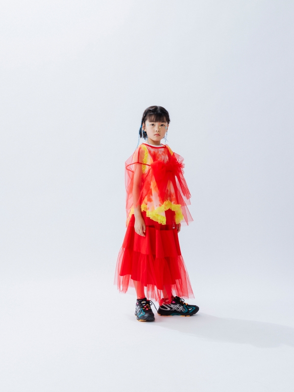 日本伊努伊努 雲朵澎紗長裙 3色 大人款