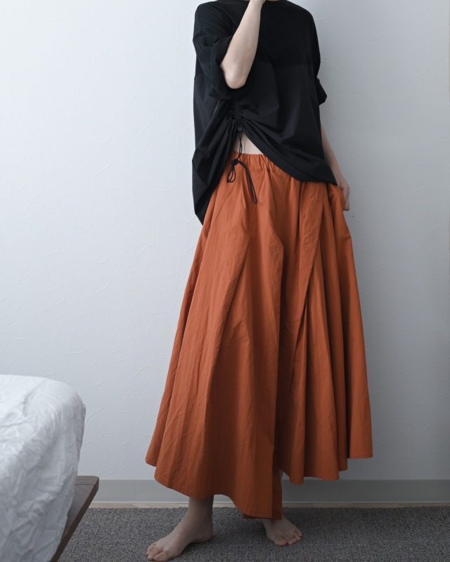 日本伊努伊努 拼接感澎澎塔克裙 3色 大人款