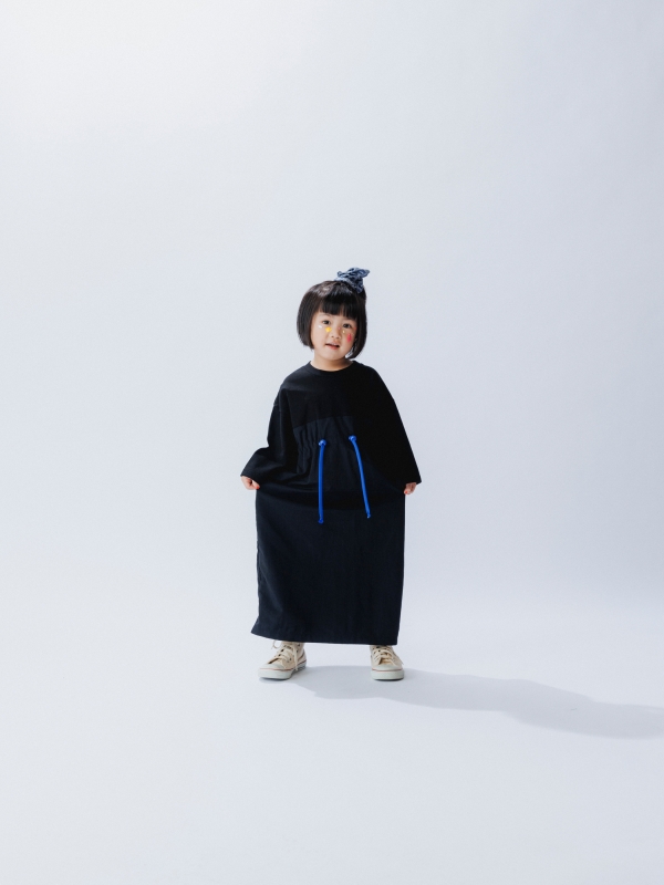 日本伊努伊努 撞色抽繩長洋 3色 大人款