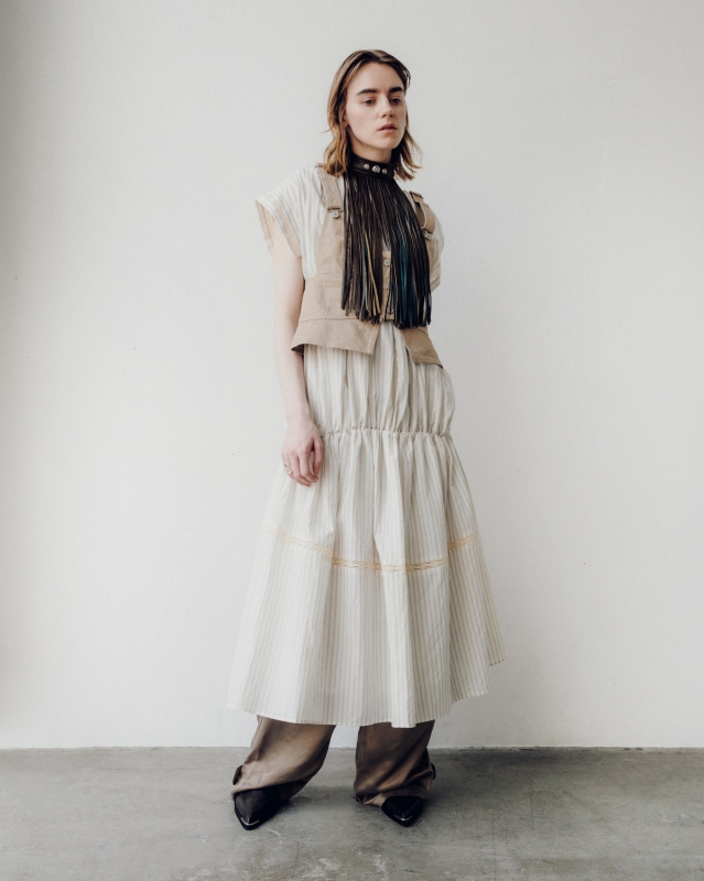 日本ENSW OBBY SCULPTURE DRESS