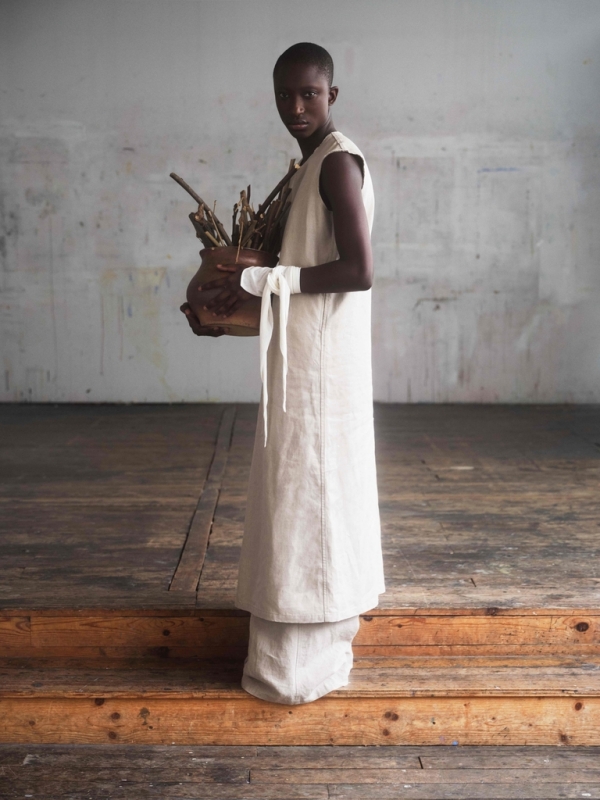 日本奶奶家2號 愛爾蘭麻Herringbone背心洋 3色