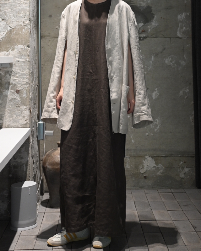 日本奶奶家2號 愛爾蘭麻Herringbone背心洋 3色