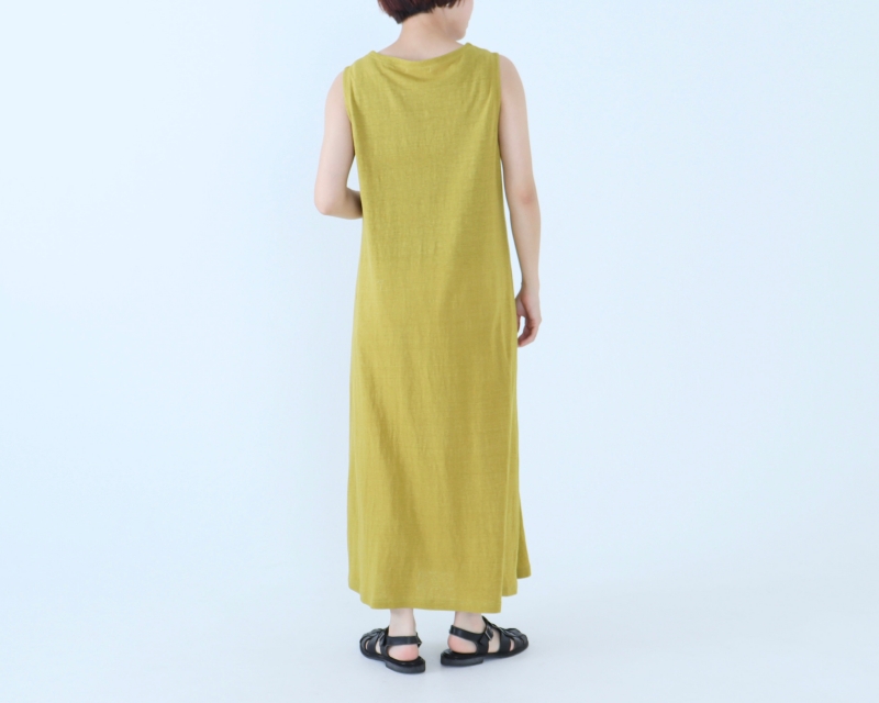 日本奶奶家 塩縮亞麻背心長洋 8色