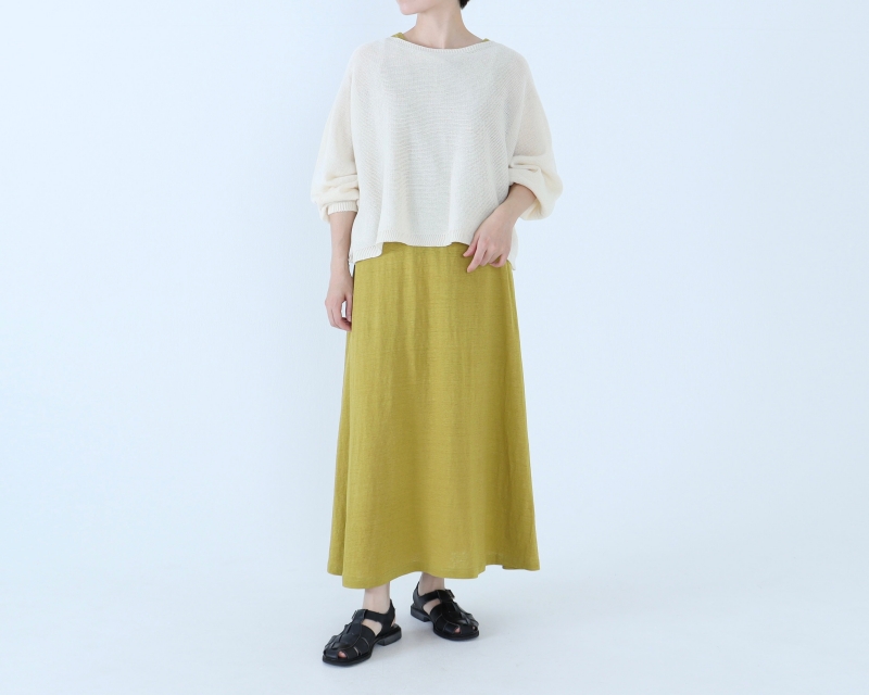 日本奶奶家 塩縮亞麻背心長洋 8色