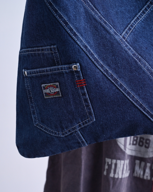 日本品牌 REMAKE風牛仔單肩/手提包