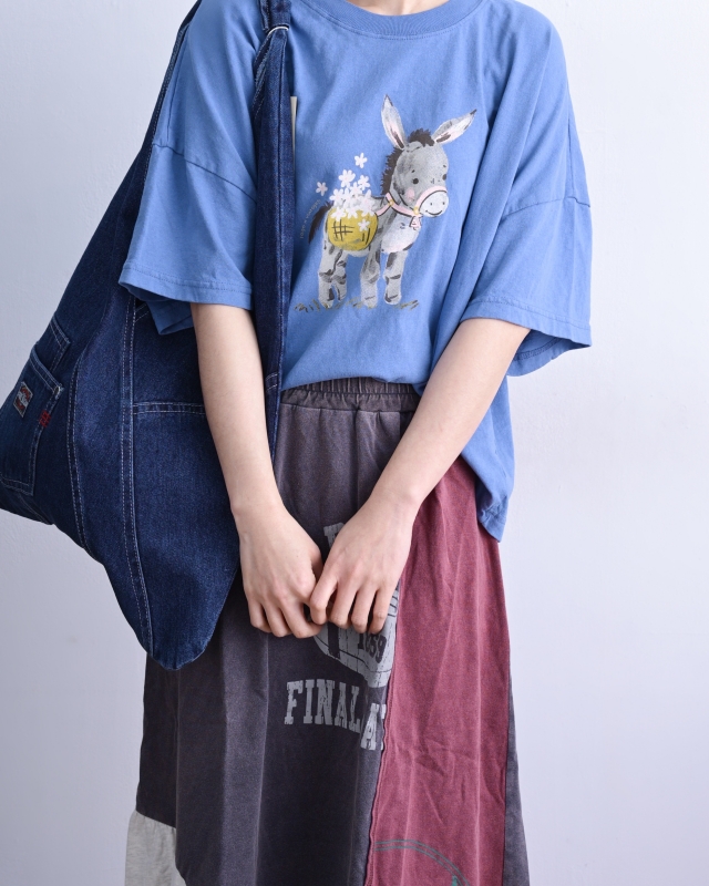 日本品牌 REMAKE風牛仔單肩/手提包