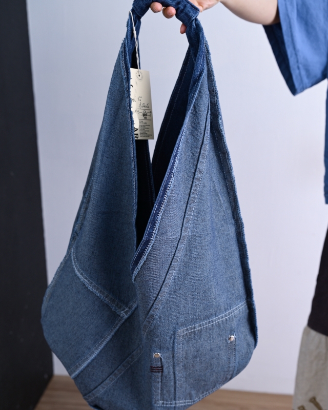 日本品牌 REMAKE風牛仔單肩/手提包