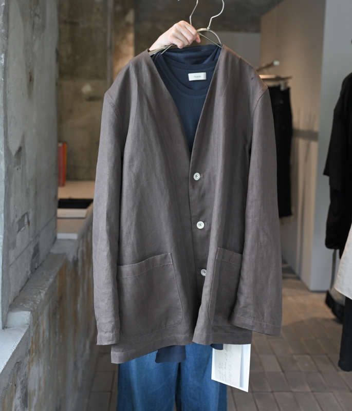 日本奶奶家2號 愛爾蘭麻Herringbone Piping外套 3色