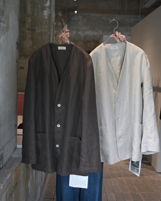 日本奶奶家2號 愛爾蘭麻Herringbone Piping外套 3色