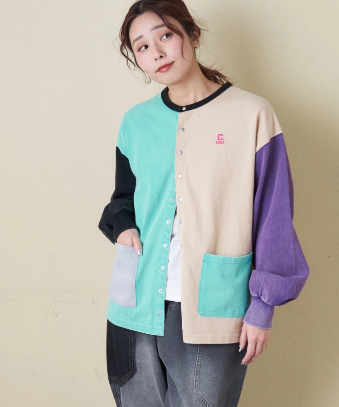 日本品牌 雪洗棉質開衫