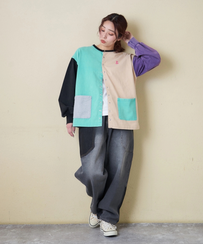 日本品牌 雪洗棉質開衫