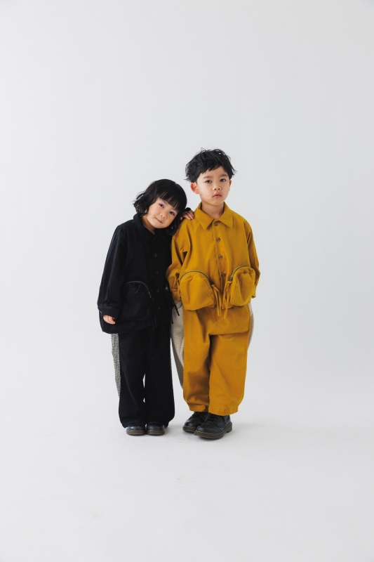 日本伊努伊努 圓弧立體口袋襯衫 大人款 3色