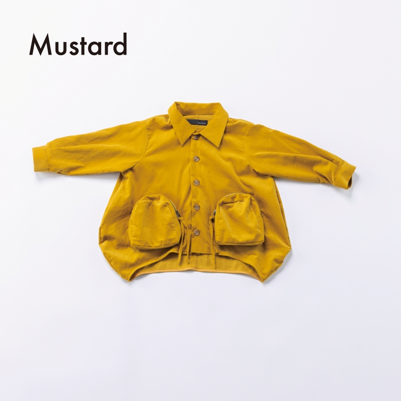 日本伊努伊努 圓弧立體口袋襯衫 大人款 3色