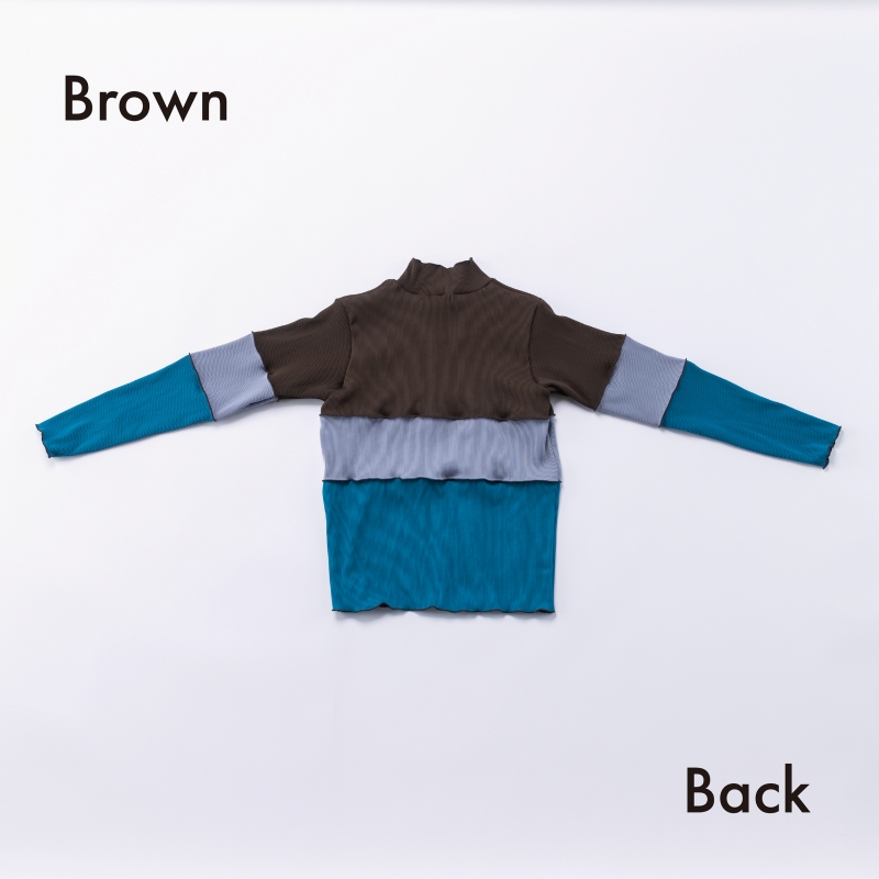 日本伊努伊努 高領拚色滾邊上衣 大人款 3色