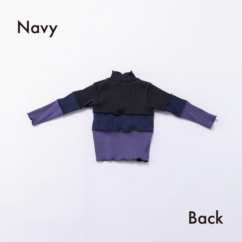 日本伊努伊努 高領拚色滾邊上衣 大人款 3色