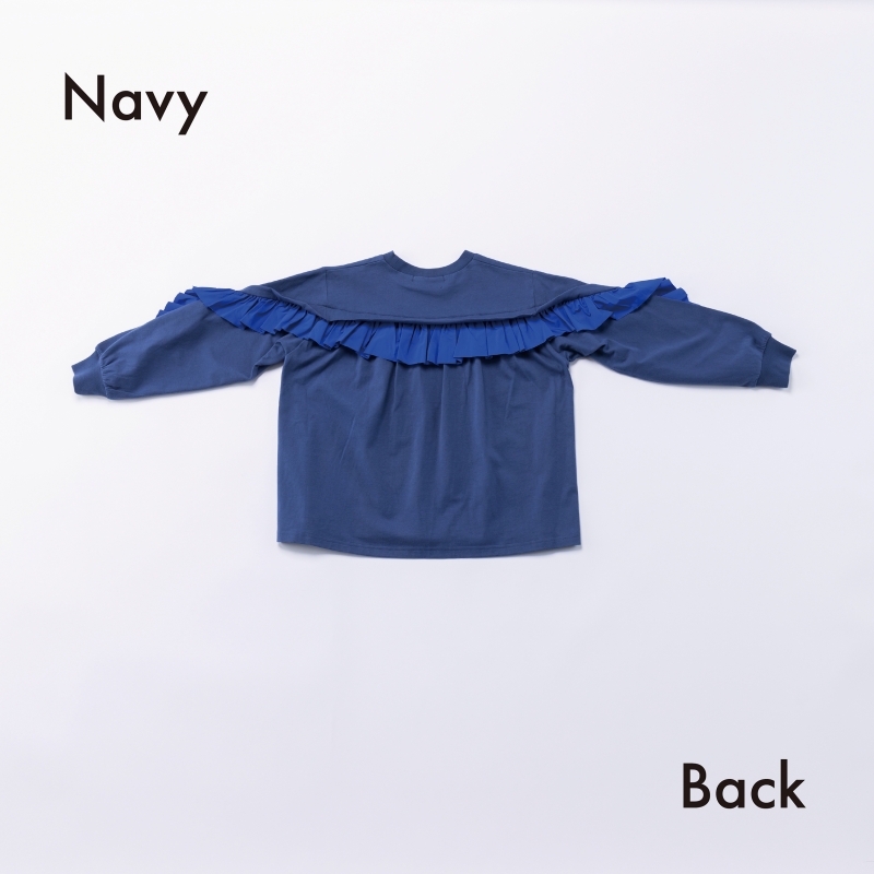 日本伊努伊努 立體拚荷葉上衣 大人款 3色