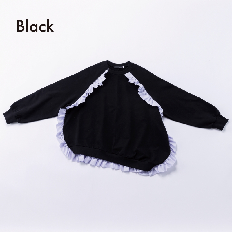 日本伊努伊努 圓弧荷葉邊上衣 大人款 3色