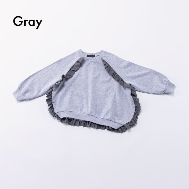 日本伊努伊努 圓弧荷葉邊上衣 大人款 3色