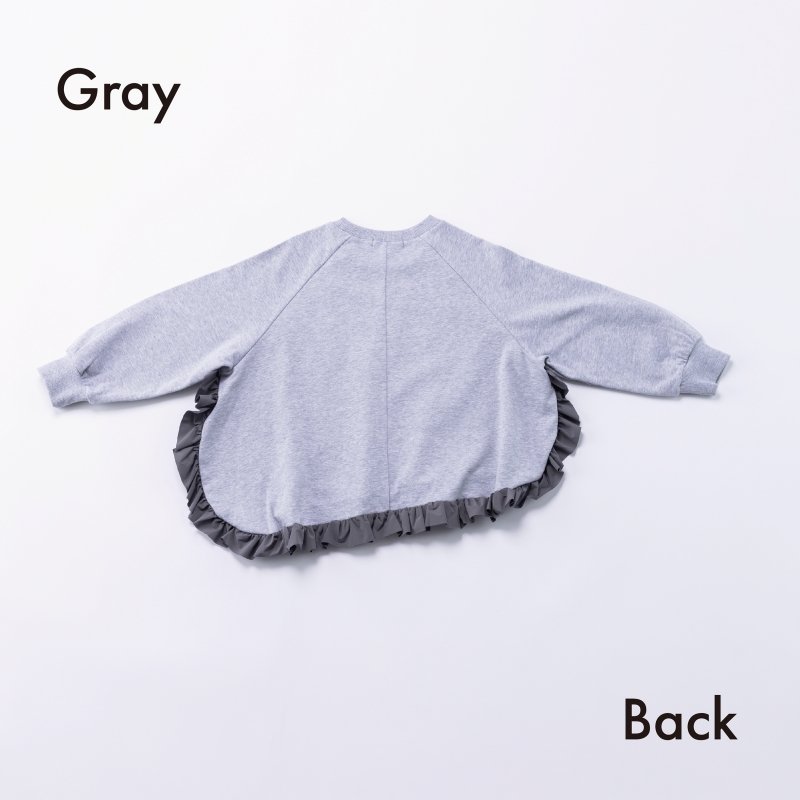 日本伊努伊努 圓弧荷葉邊上衣 大人款 3色