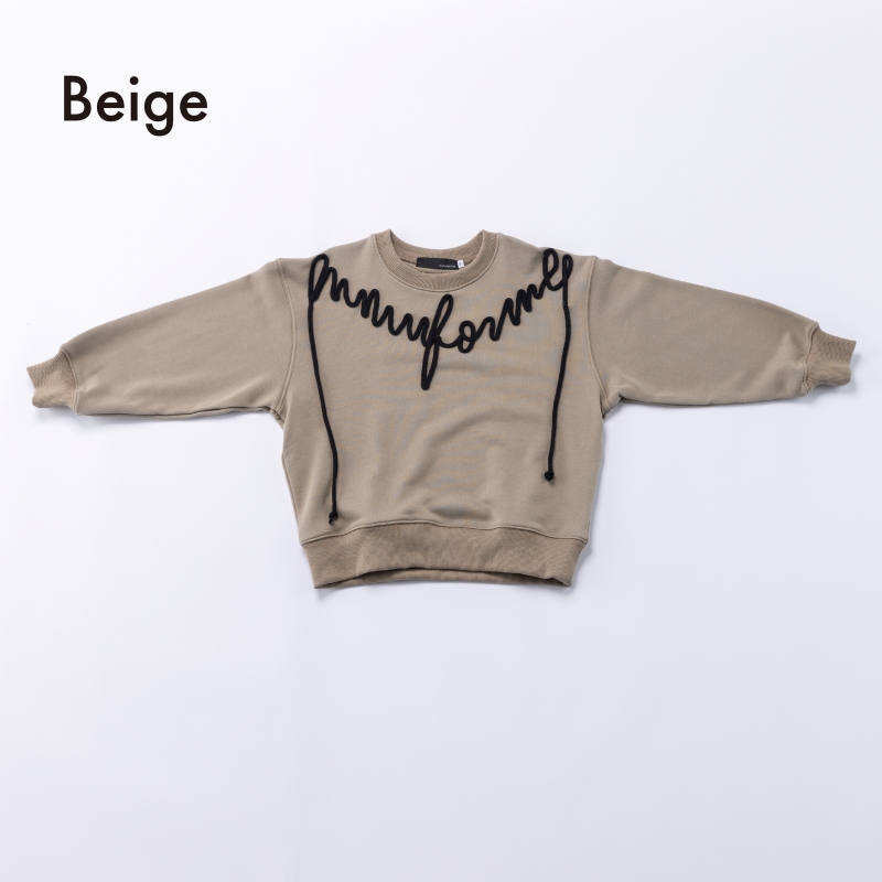 日本伊努伊努 立體繩繡大學T 大人款 3色