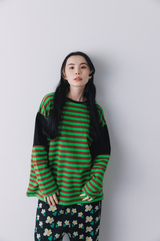 日本伊努伊努 童趣亂序條紋上衣 大人款 3色