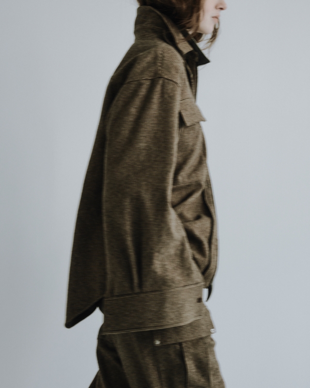 日本ENSW THROAT LATCH TWEEDY SHIRT JACKET 2色