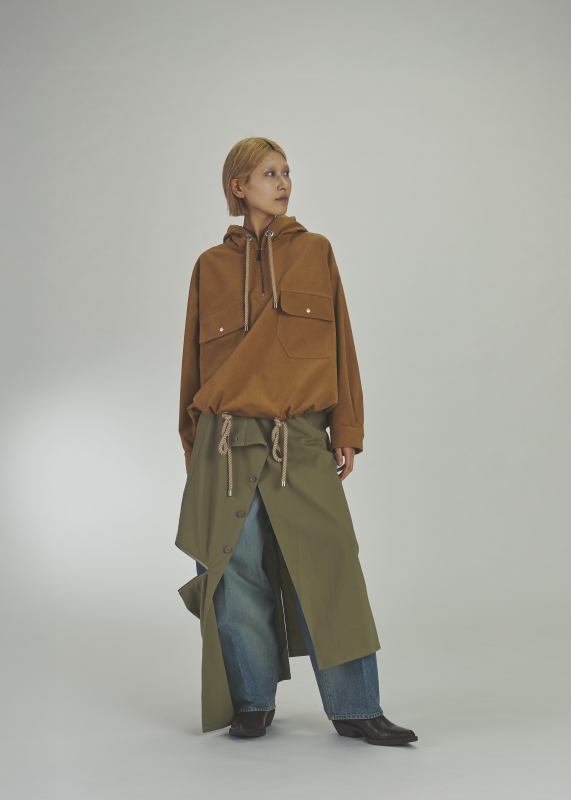 日本ENSW CALM SUEDE SALVAGE PARKA 2色