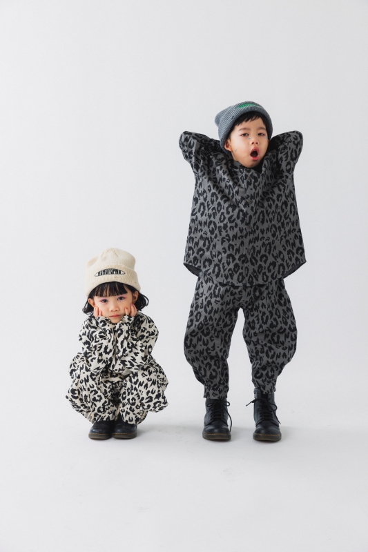 日本伊努伊努 隱藏字樣豹紋襯衫 大人款 3色