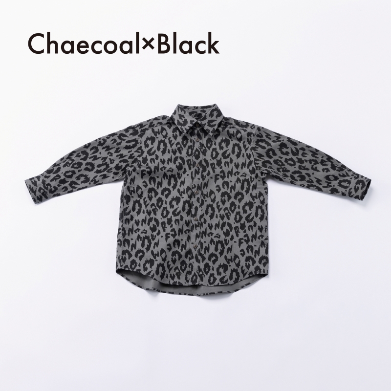 日本伊努伊努 隱藏字樣豹紋襯衫 大人款 3色