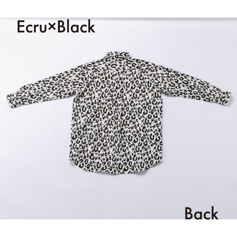 日本伊努伊努 隱藏字樣豹紋襯衫 大人款 3色