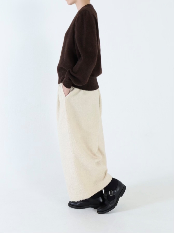 日本奶奶家 蒙古高原氂牛x小駝毛 微澎袖上衣 2色