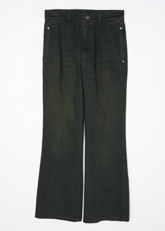 日本奶奶家2號 Slim Zip PT / Denim 2色