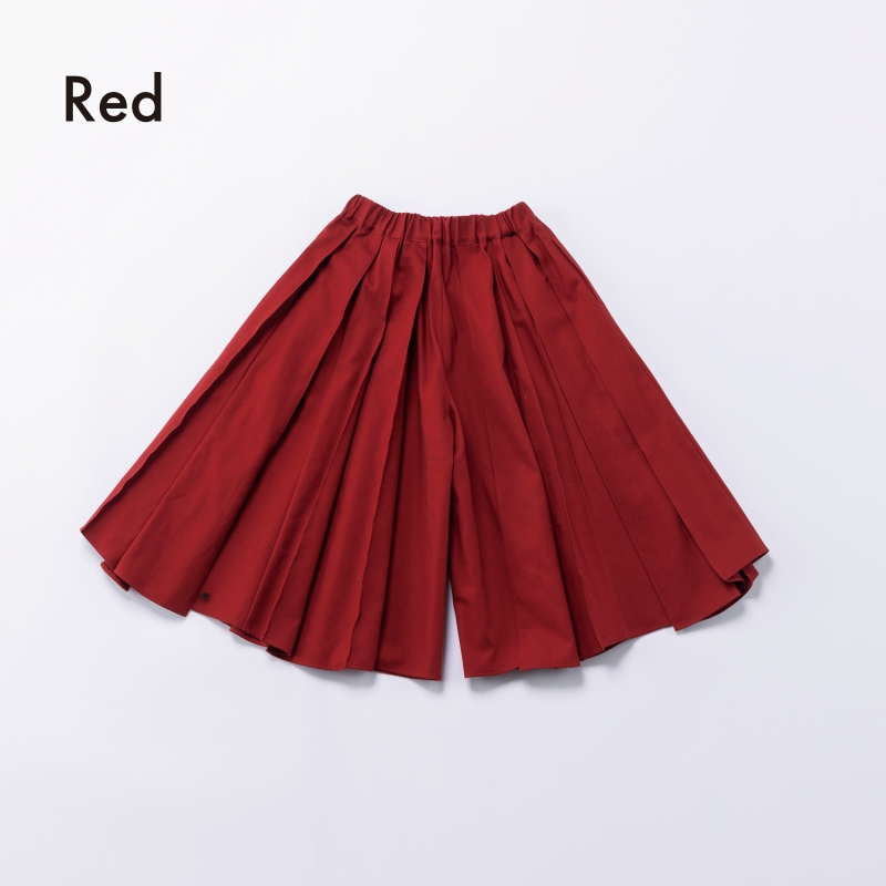 日本伊努伊努 立體摺線寬版褲裙 大人款 3色