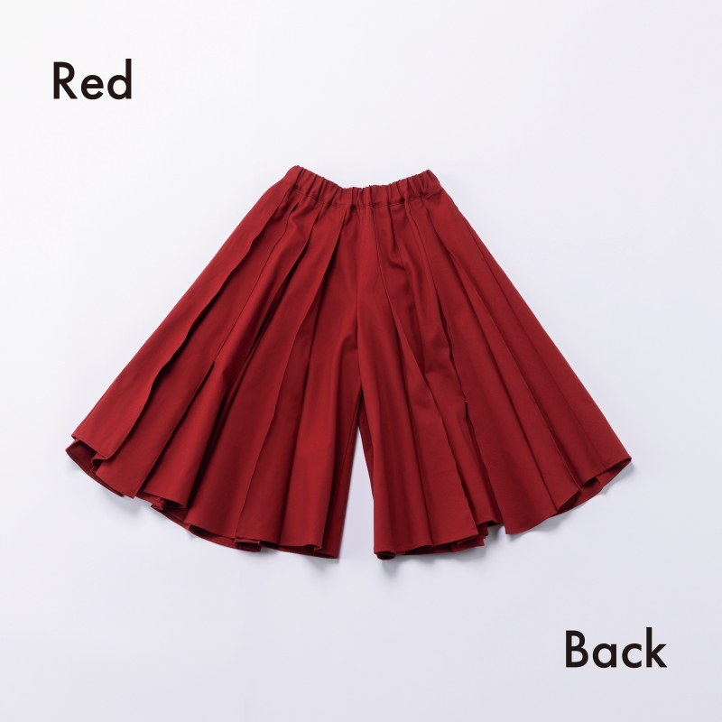 日本伊努伊努 立體摺線寬版褲裙 大人款 3色