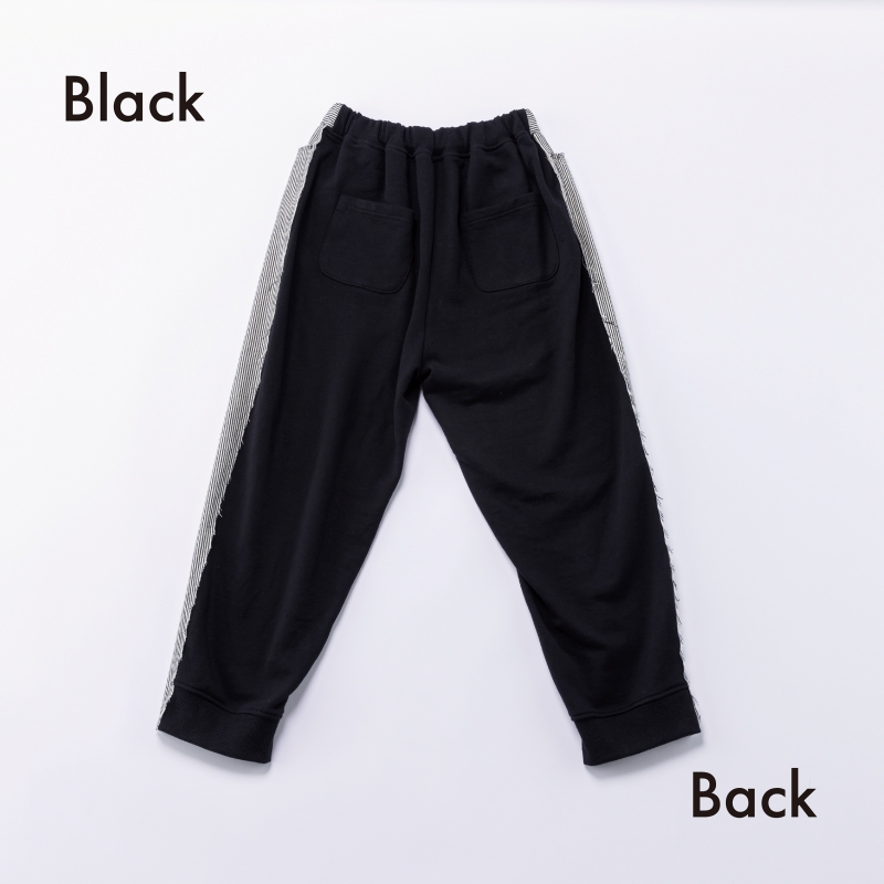 日本伊努伊努 異素材拼接束口褲 大人款 2色